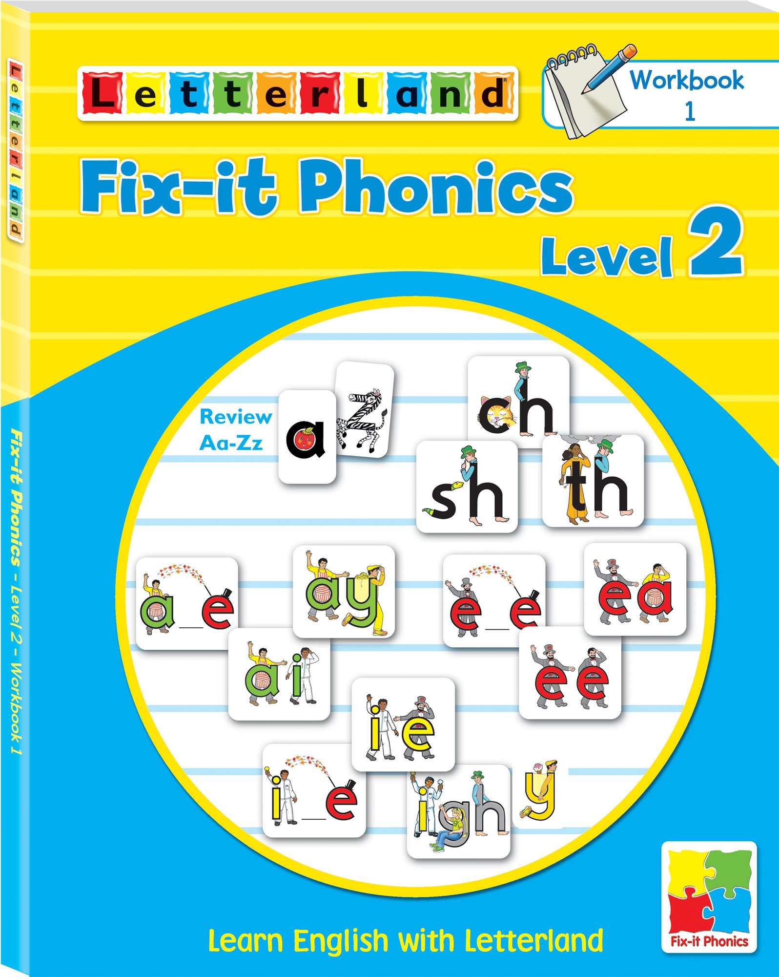 Workbook 1 (Level 2) (Fix-it Phonics: Learn English with Letterland)