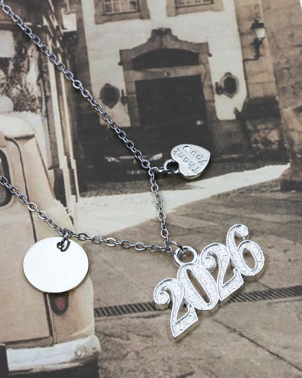 Shapenty Metal Year Signet 2026 DIY Pendant Charms for Graduation Tassels Bracelet Necklace Earrings Keychain Zipper Pulls Cellphone Craft Jewelry Making Christmas Party Decoration, 6PCS - Image 4