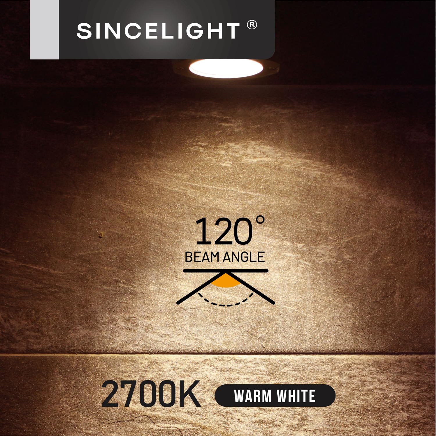 Amazon | SINCELIGHTのLED電球、GX53口金、消費電力7W、ユニット