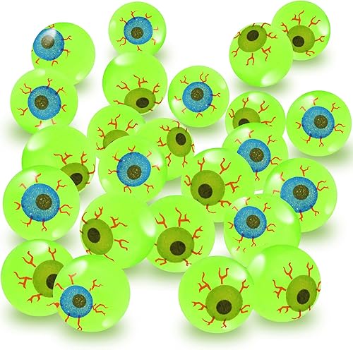 ArtCreativity Bolas rebotadoras que brillan en la oscuridad  Paquete a granel de 12  Bolas rebotantes de 1.25 pulgadas de alto para niños, recuerdos