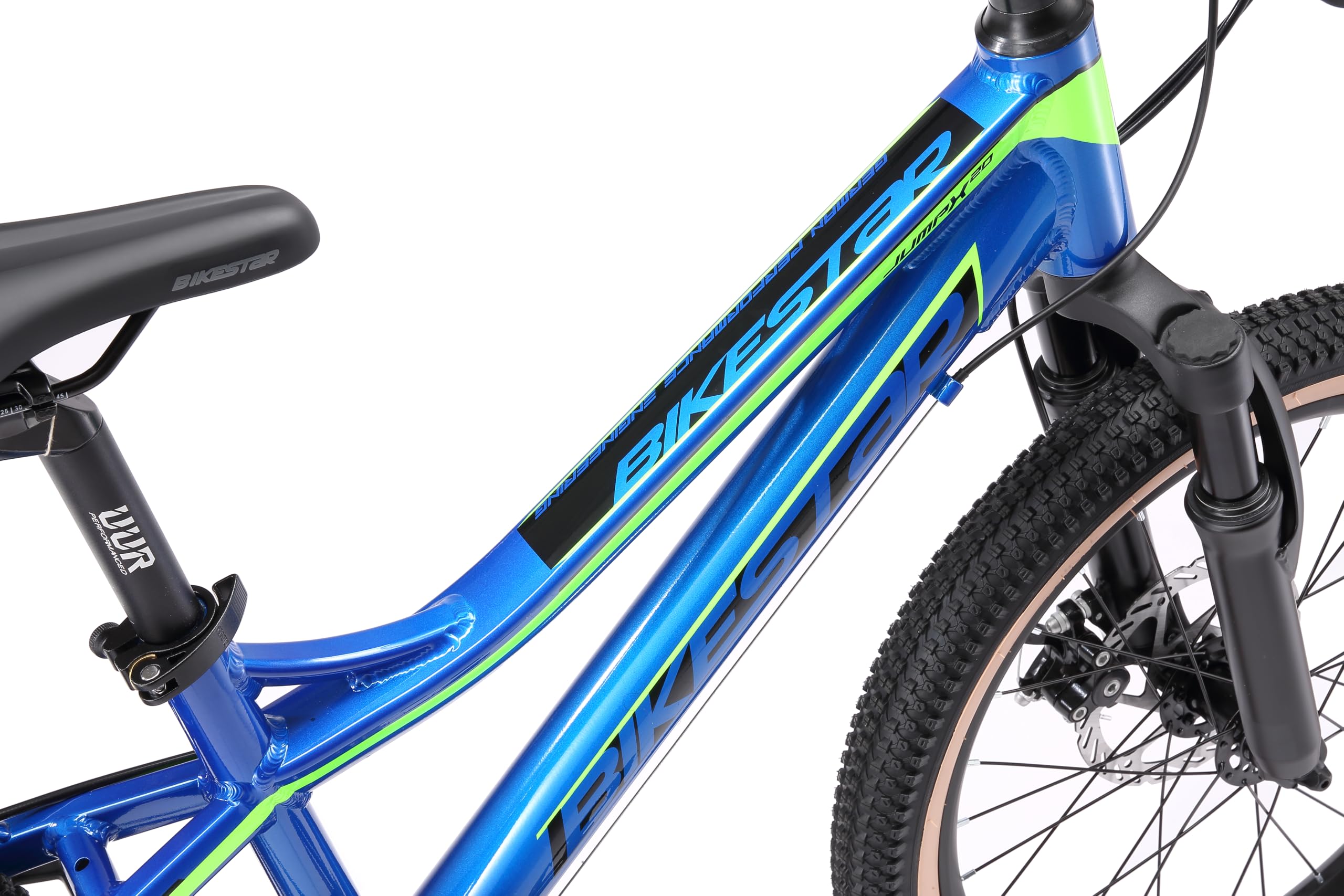 BIKESTAR Bicicleta de montaña de Aluminio Bicicleta Juvenil 20 Pulgadas de 6 a 9 años | Cambio Shimano de 7 velocidades, Freno de Disco, Horquilla de suspensión | niños Bicicleta
