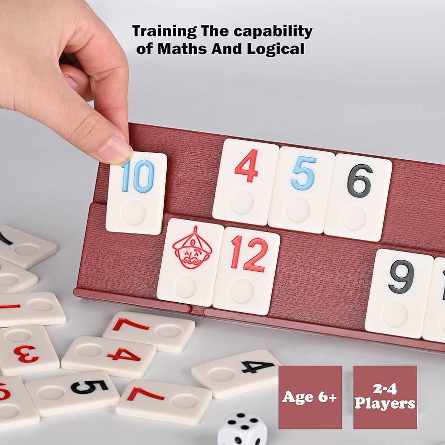 _ Rumy   Rummy Cube Game Four Players Edition, Deluxe 106 Tiles Rummy