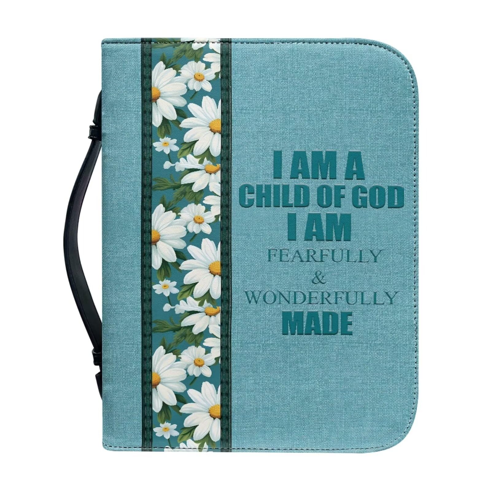 Printpub Bible Cover Case for Men Women, Large Waterproof Bible Protective with Handle, Patriotic Christmas Gifts, Holy Bible Bag