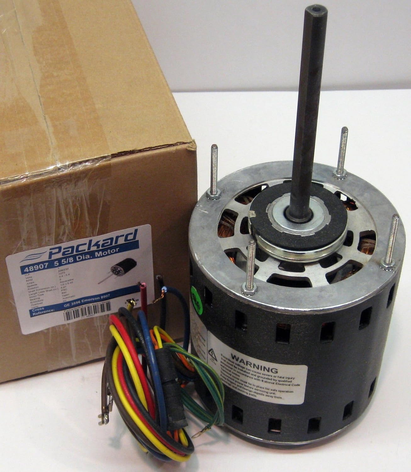 4890720 1 hp 1075 230 v 3 Speed Furnace Blower Fan Motor