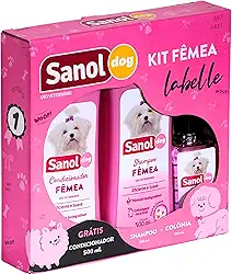 Sanol Dog, Kit de Banho Labelle para cães - Shampoo/Colônia/Ganhe 1 Condicionador