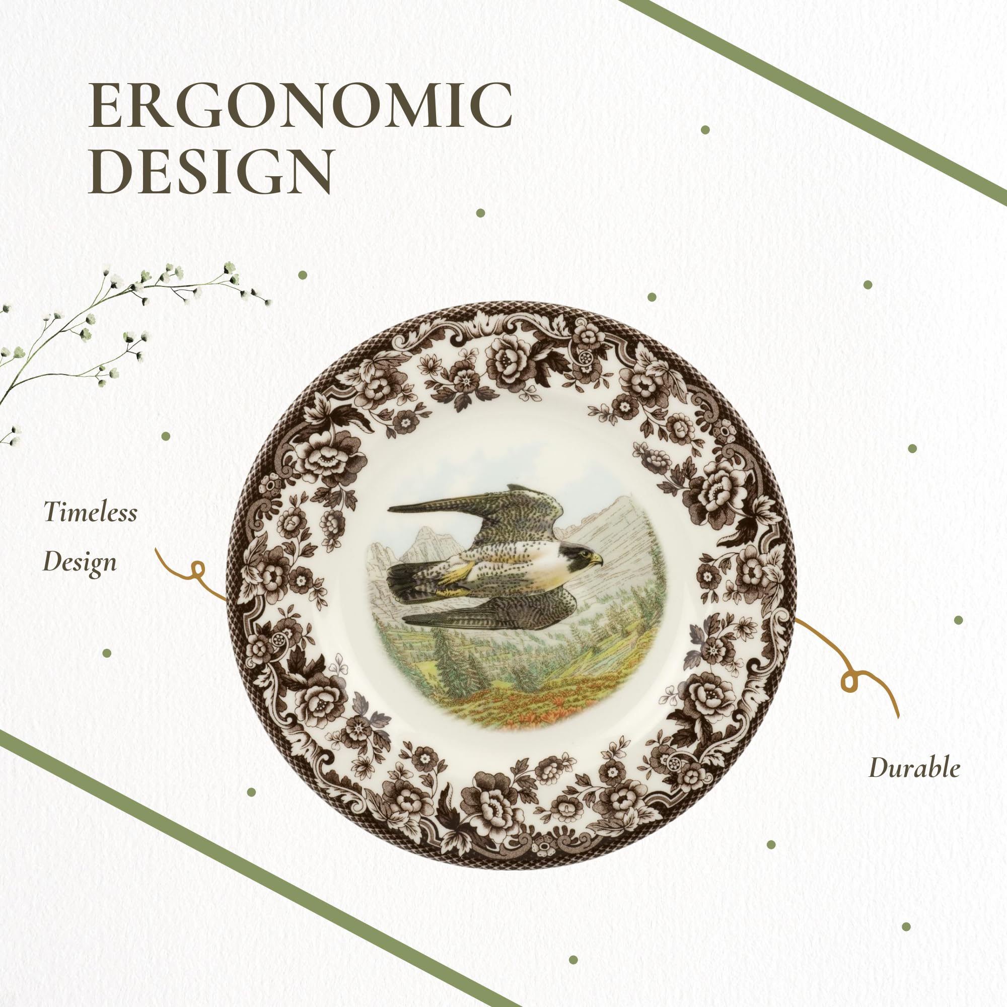 食器 Woodland Birds of the World Plate Amazon.com: Spode Woodland Dinner Plate, Birds of Prey | 10.5 Inch