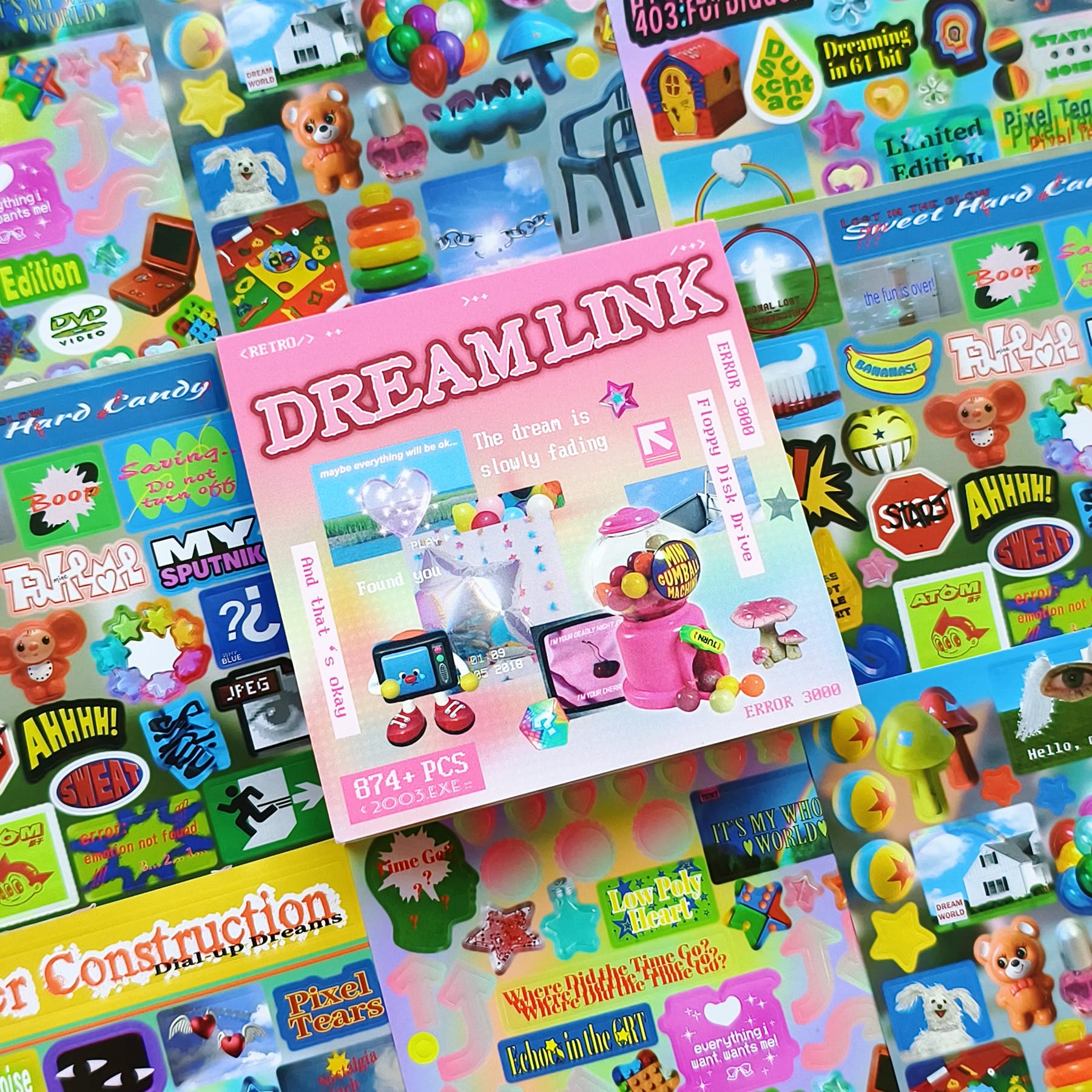 750+ Pcs Dreamcore Sticker Book for Journaling