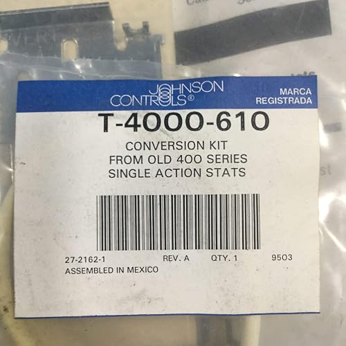 Johnson Controls T-4000-610 Pneumatic Thermostat Kit, Single