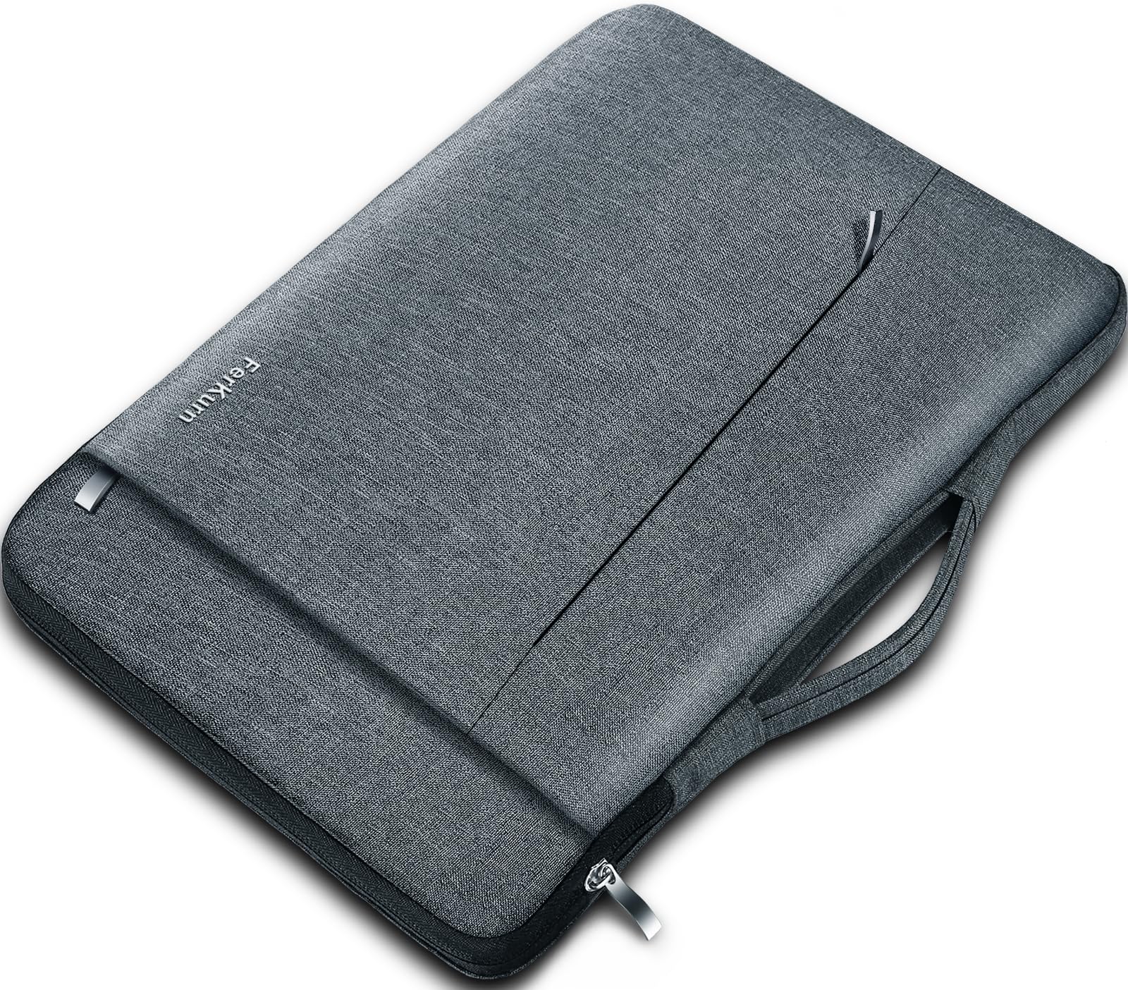 Ferkurn Laptop Case Sleeve for Men Women Chromebook Case Compatible with MacBook Air/Pro Lenovo Surface HP Dell ASUS Acer, 14 inch, Gray