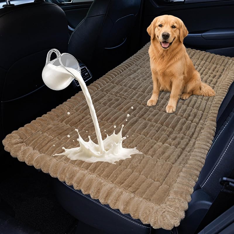 Capa para Banco Traseiro de Carro para Cães Impermeável e Antiderrapante CoSofSLIP Marrom 59,94 x 129,54 cm