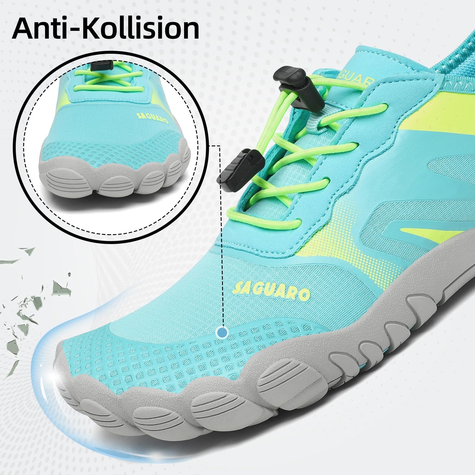SAGUARO Uomo Scarpe Acquatiche Donna Pantofole da Spiaggia d'Acqua Bagno Scarpa Asciugatura Rapida Antiscivolo