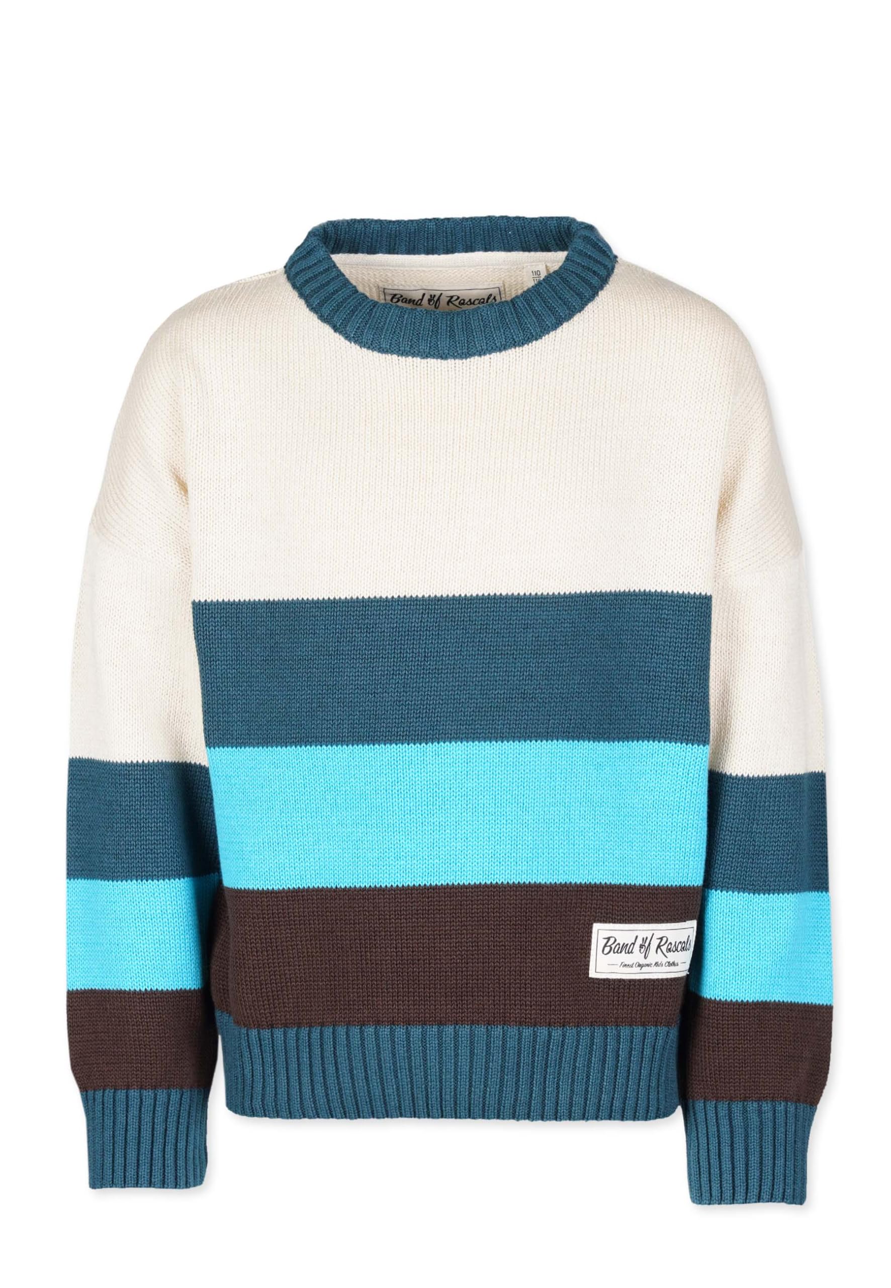 Band of Rascals Kinder Strickpullover Boxy Block aus Bio-Baumwolle