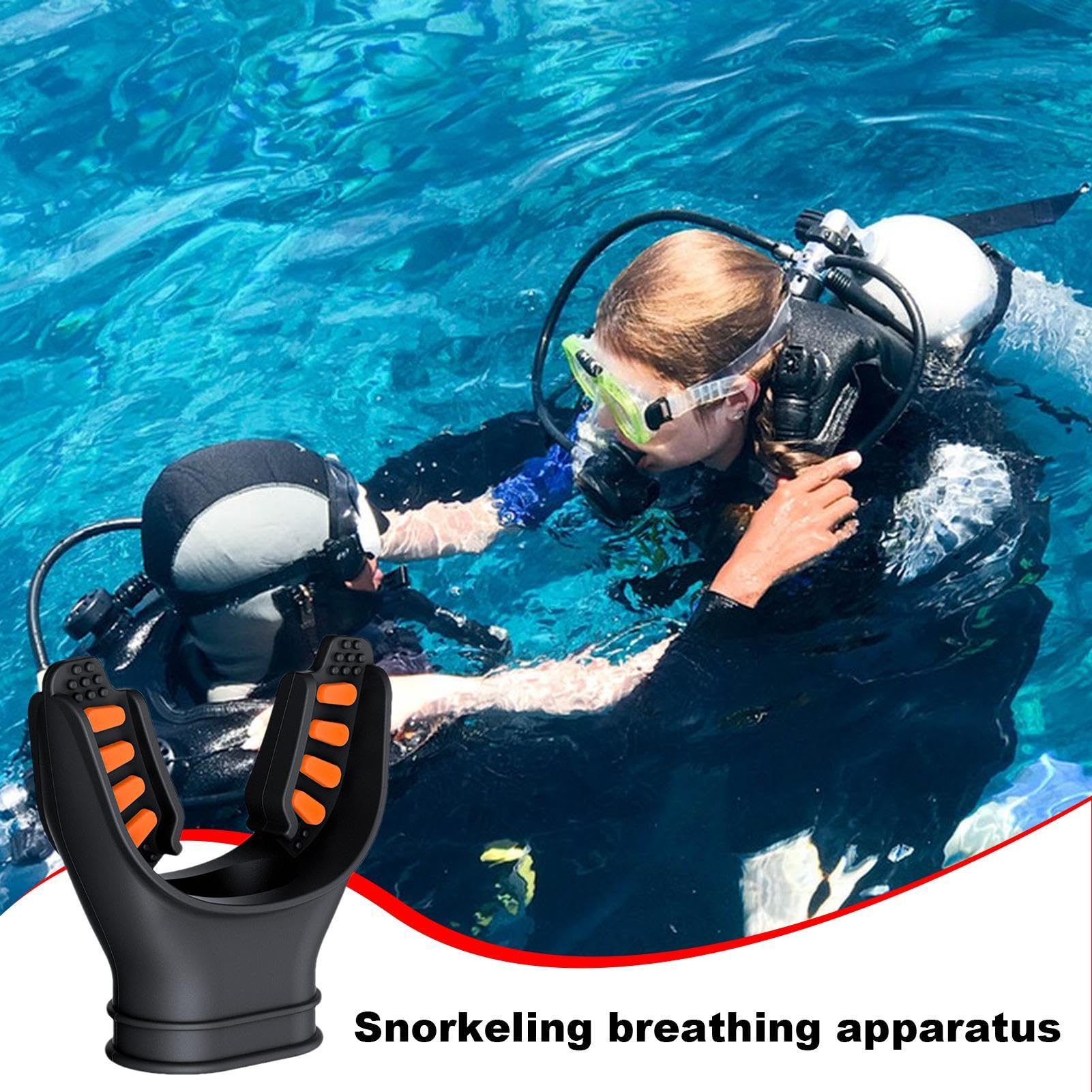 Bocchino per Immersioni subacquee, Bocchino per erogatore subacqueo | Comodo bocchino da Immersione subacquei - Pratica Attrezzatura Subacquea con bocchino di Ricambio per erogatore da Immer