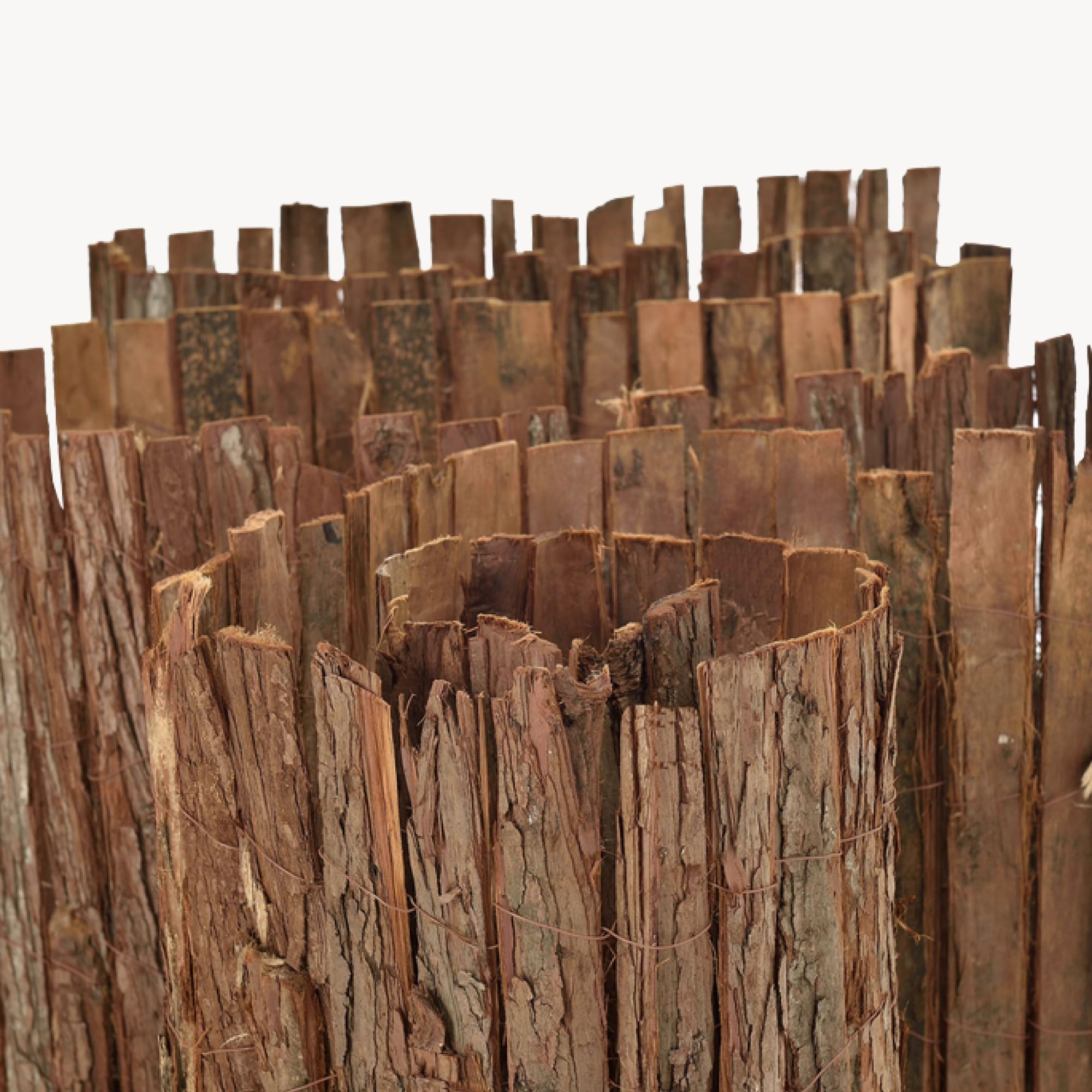 casa.pro Valla de Corteza Zamora Valla de Ocultación Separador de Ambientes para Jardín Terraza Balcón Patio Pantalla de Privacidad 100 x 300 cm - Natural