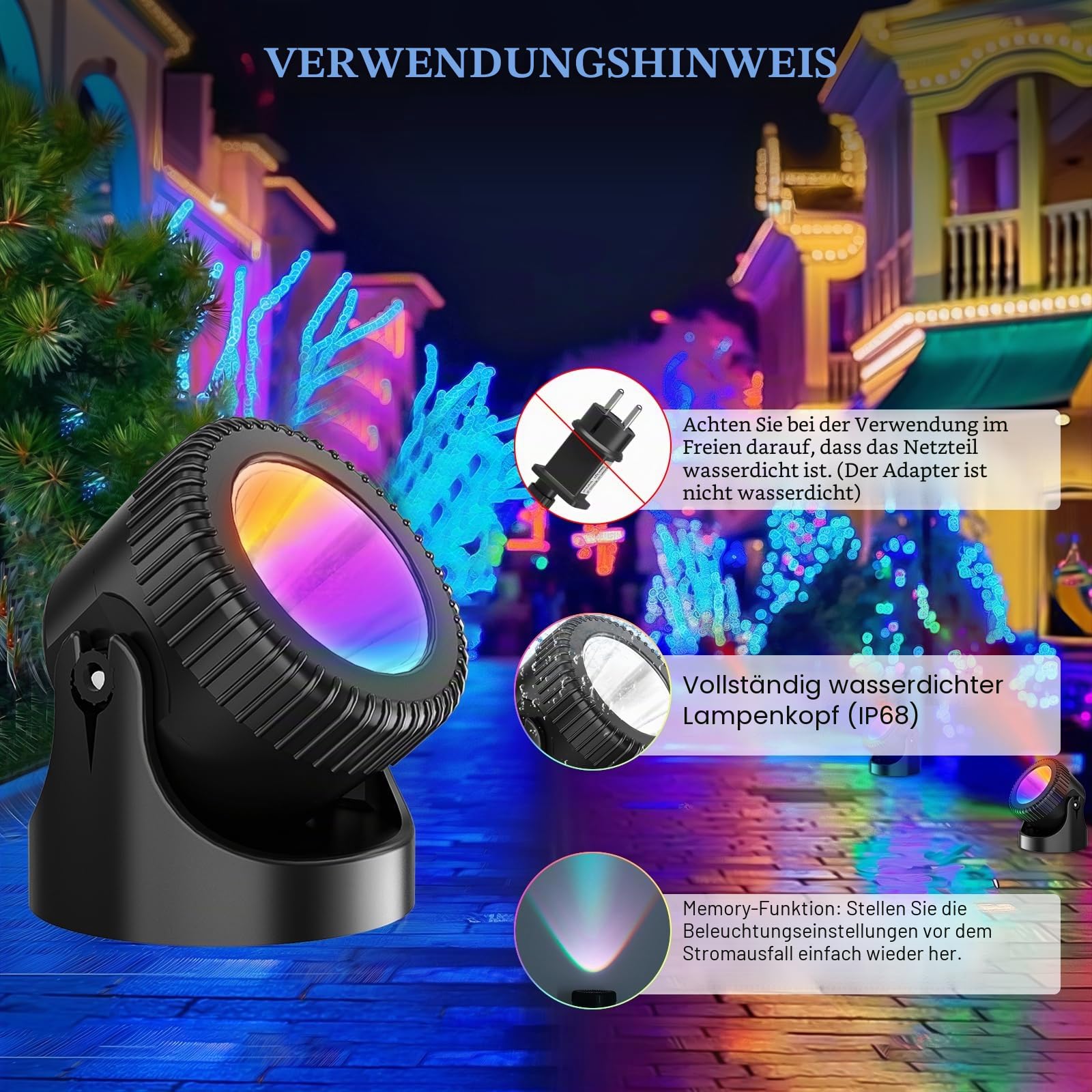 PChero 4er RGB Teichbeleuchtung LED Unterwasser Strahler, IP68 Wasserdicht | Unterwasserbeleuchtung Strahler, Poolbeleuchtung Unterwasser Licht, Teichlicht mit Fernbedienung für Pool Teich Garten Deko