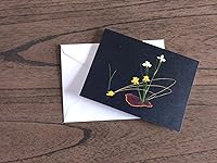 Vista 6 de Blank Note Cards Set, Original Art Blank Greeting Cards, Eco Friendly Notecards with Ikebana Flower Photo, Eco Friendly Recycled Paper Stationery
