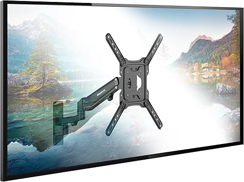 Miniatura 9 de Mount-It! Soporte de pared para TV de altura ajustable movimiento completo, desplegable, ajuste vertical, se adapta a pantallas de 23 a 55 pulgadas,