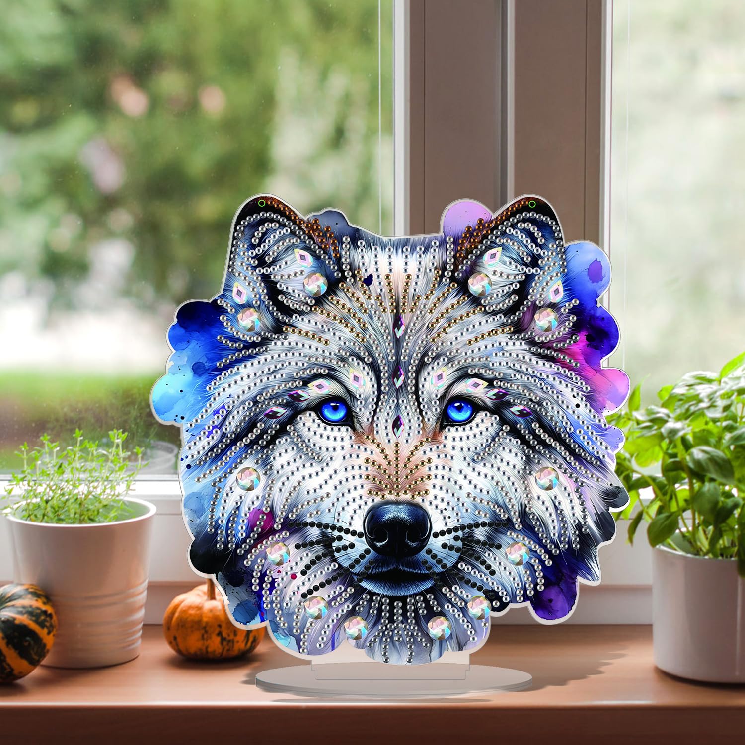 Lxmsja Diamond Art Wolf Desktop Ornaments - Image 4