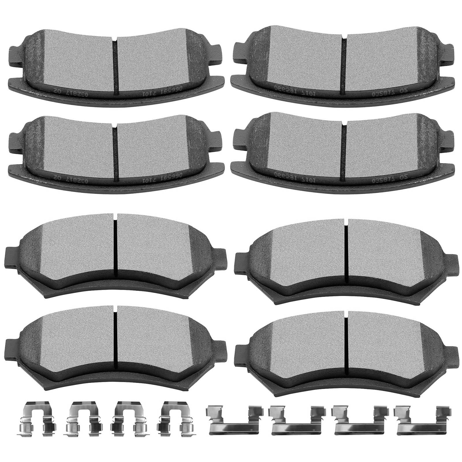 Ceramic Brake Pads Kits,SCITOO 8pcs Brakes Pads Set fit for Buick Century,Regal,for Chevy Impala,Monte Carlo,Venture,for Oldsmobile Intrigue,Silhouette,for Pontiac Grand Prix,Montana