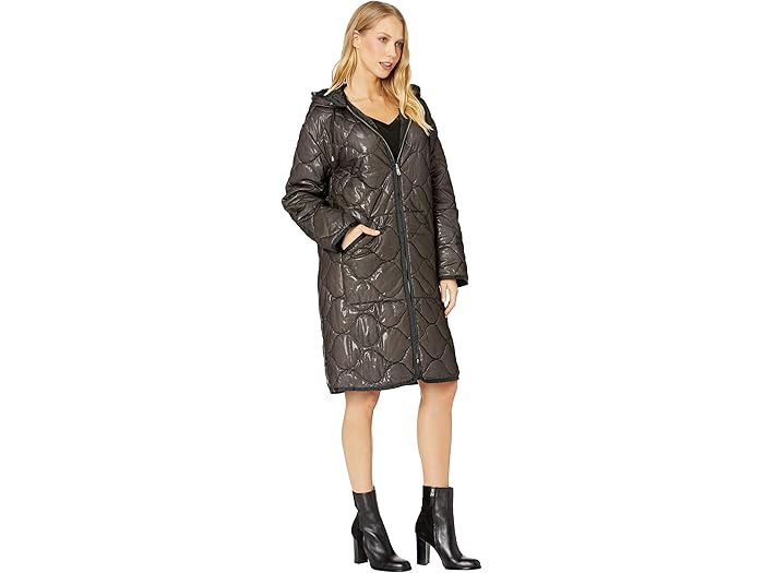 avec les filles hooded down puffer coat