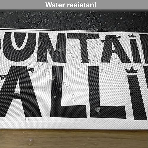 Miniatura 103 de Ambesonne Juego de 4 manteles individuales amarillos y azules, diseño de flores de primavera, flores vibrantes, manteles individuales de tela Azul