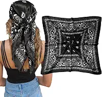 Lenço quadrado grande de cetim de 98 cm - Lenço quadrado feminino para férias na praia, acessório para cachecol, xale multiuso