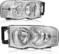 Vista 40 de oEdRo Ensamble de faros Compatible con 2005-2010 Chevy Cobalt / 2007-2010 Pontiac G5 / 2005-2006 Pursuit Reemplazo de faro Carcasa de cromo