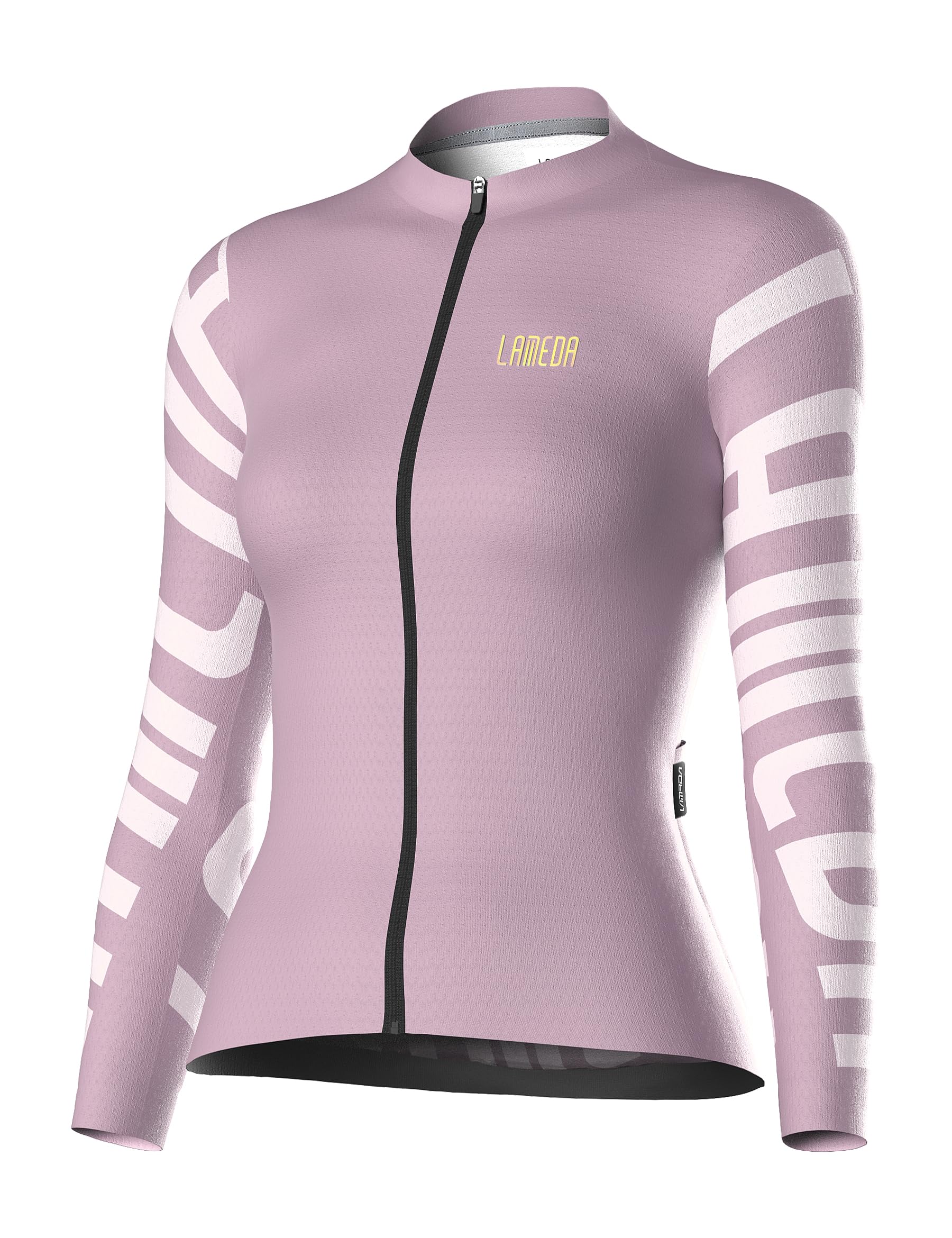 LAMEDA Cycling Jersey Women Long Sleeve, Breathable Bike Jersey with Pockets, Bike Shirts for Bicycle Road Biking Riding