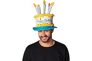 Rasta Imposta Yellow and Blue Birthday Cake Hat: Cupcake Cravings Fulfilled!