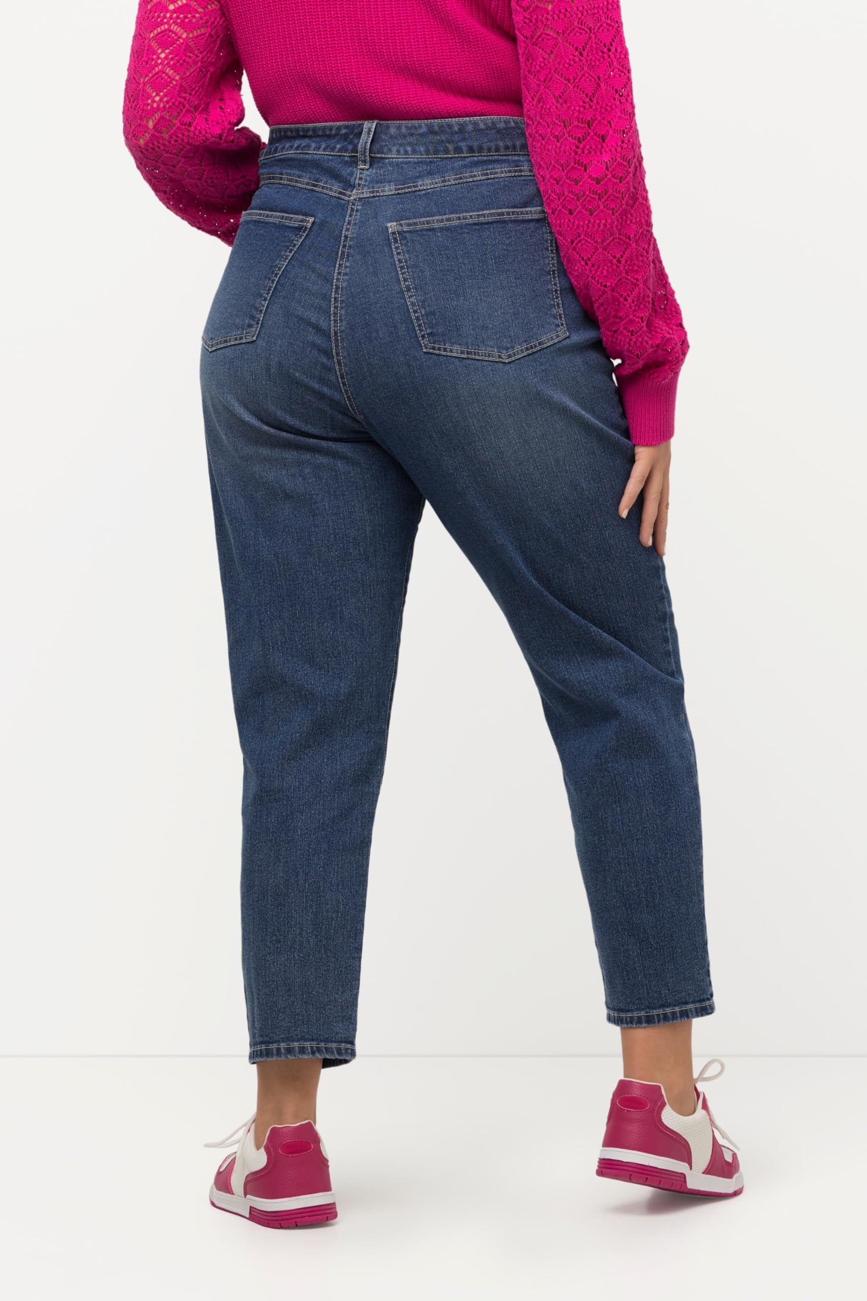 Ulla Popken Jean Maman, Bleu Denim, 44-44 Femme