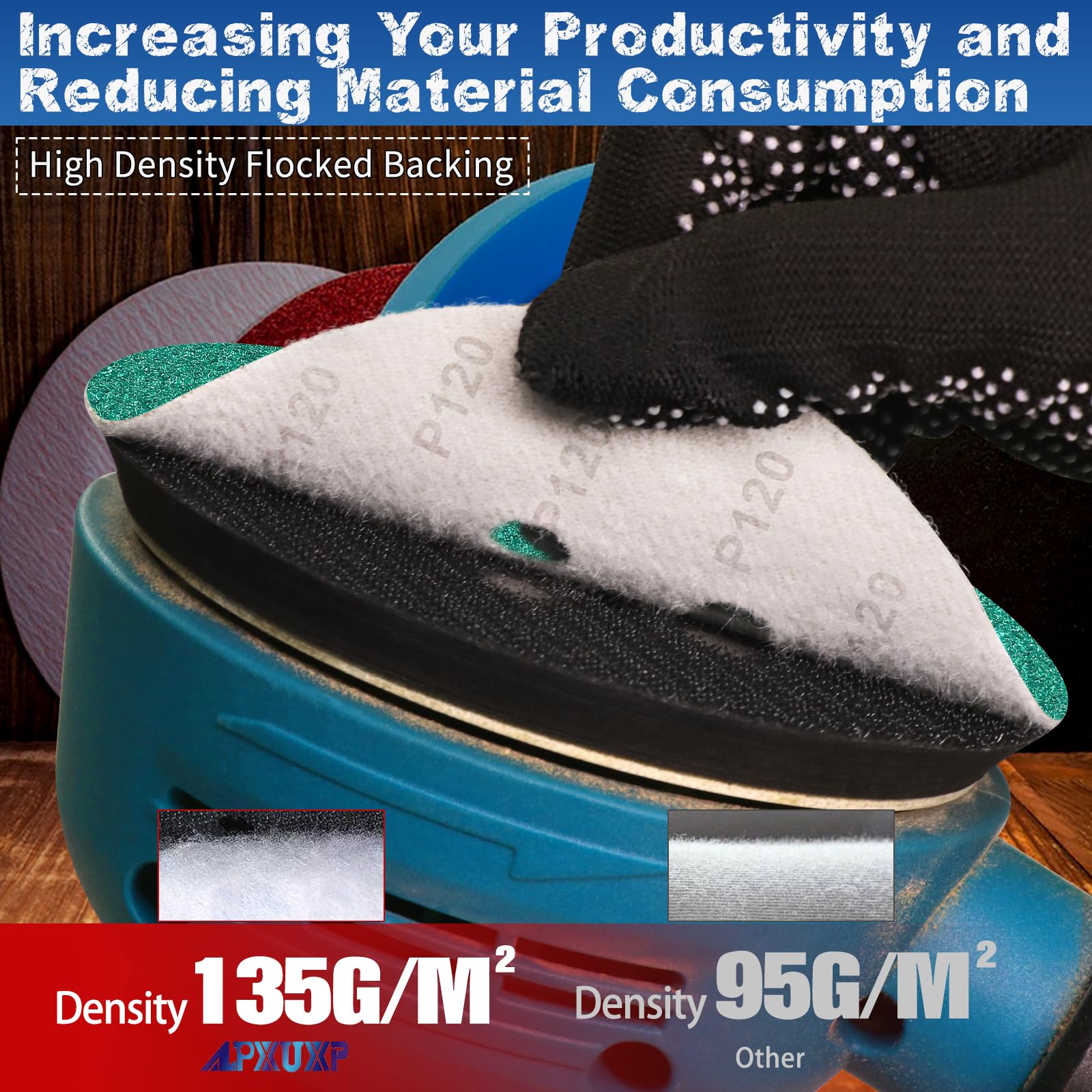 Disques Abrasifs 125mm Grain 100 Papier Poncer 50 PièCes 8 Trous Disque Poncage Pour Ponceuse Excentrique 97099863