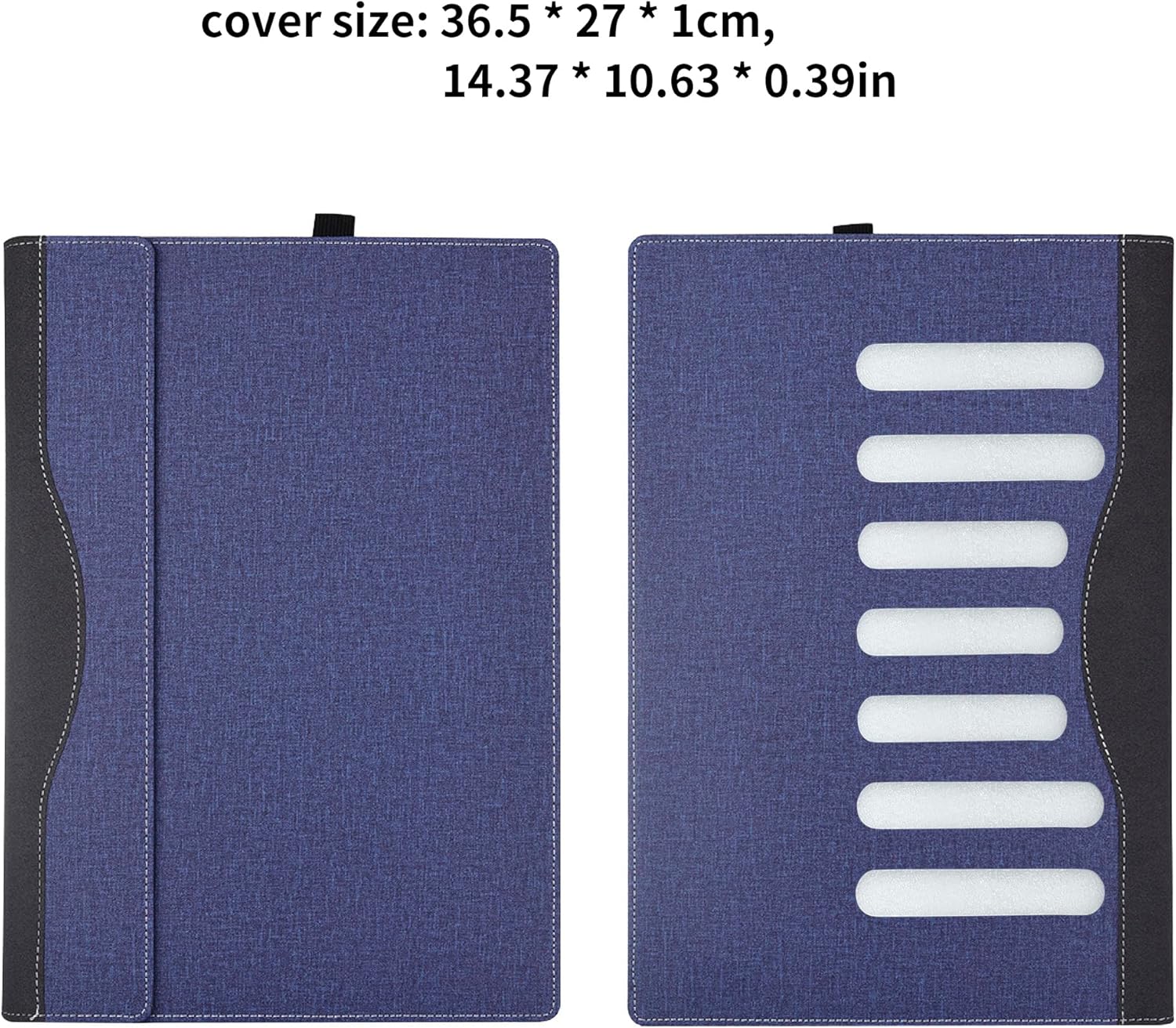 2023 Laptop Cover for Dell Inspiron 16 Plus 7630 7620 7610 Pro 5620 5630 5625 Case for Vostro 5630 5620 7620 [Not Other Models] Detachable Notebook Sleeve Computer Bag Protective PU Leather (Blue)