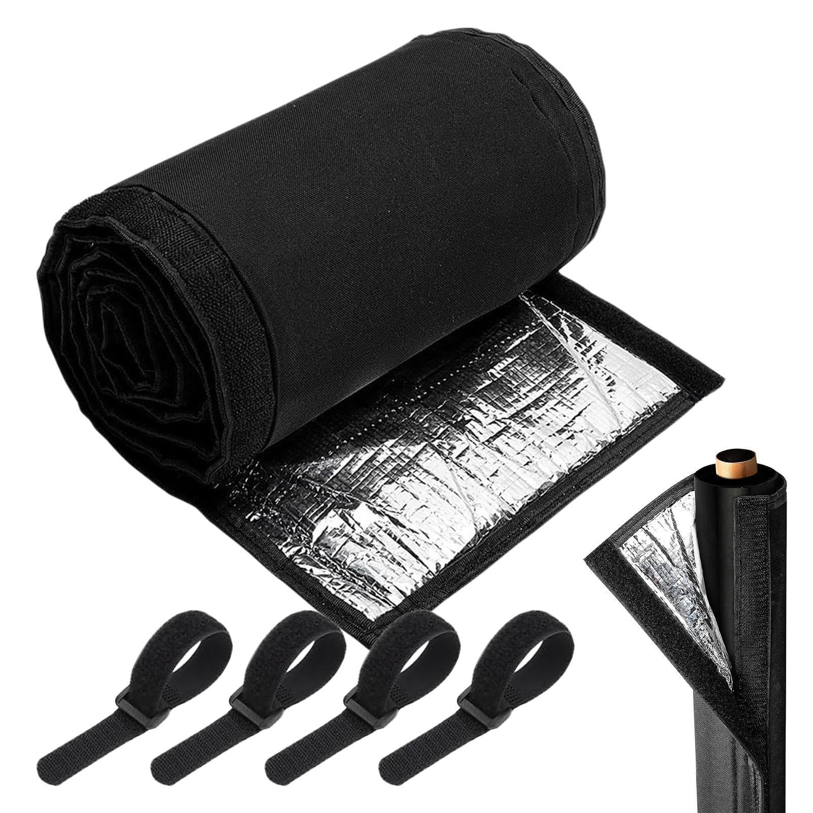 Manga aislada térmica de alta densidad de 25x183 cm para tubería de cobre HVAC y split