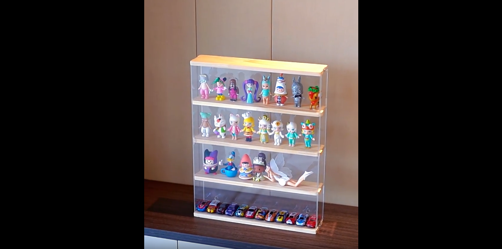 Vitrine en acrylique pour figurines à collectionner et jouets,boîte en
