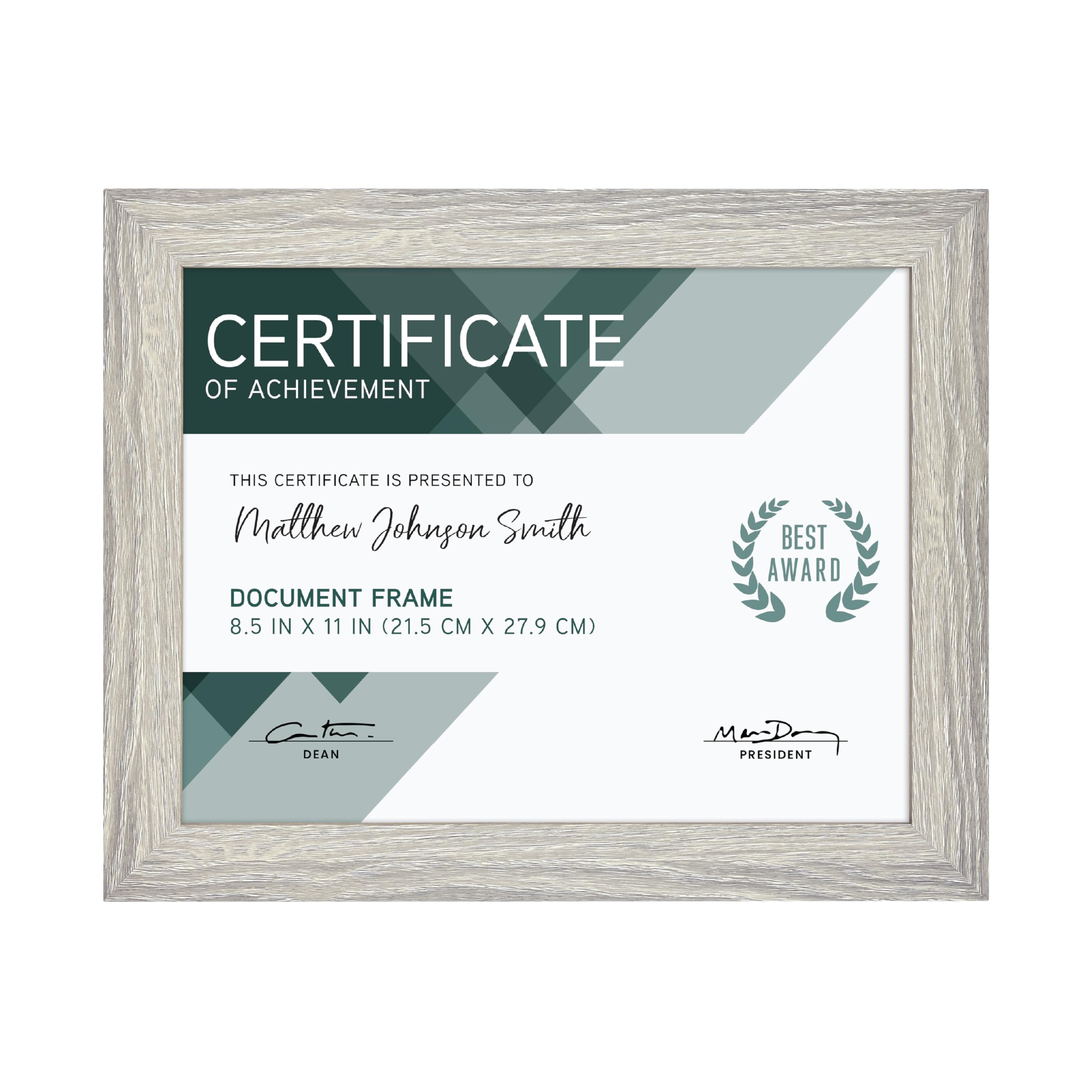 MCS Studio Gallery Picture Frame Gray Woodgrain Engineered Wood, 8.5x11