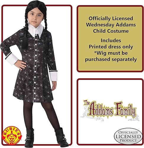 Miniatura 4 de Rubie's Girl's The Addams Family Classic Wednesday