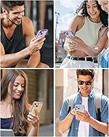 Vista 1255 de Miracase - Funda magnética para iPhone 13 Pro Max de 6.7 pulgadas (compatible con MagSafe), transparente, completo, protector de pantalla de vidrio