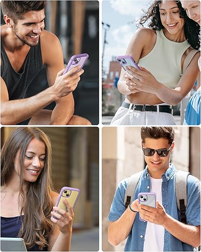 Miniatura 376 de Miracase Glass Series - Funda para iPhone 11 de 6.1 pulgadas, funda resistente de cuerpo completo mejorado con protector de pantalla de vidrio Negro