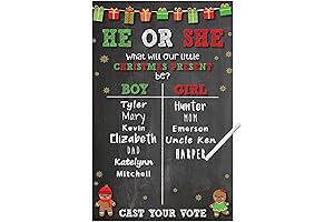 Christmas Gender Reveal Party Supplies
