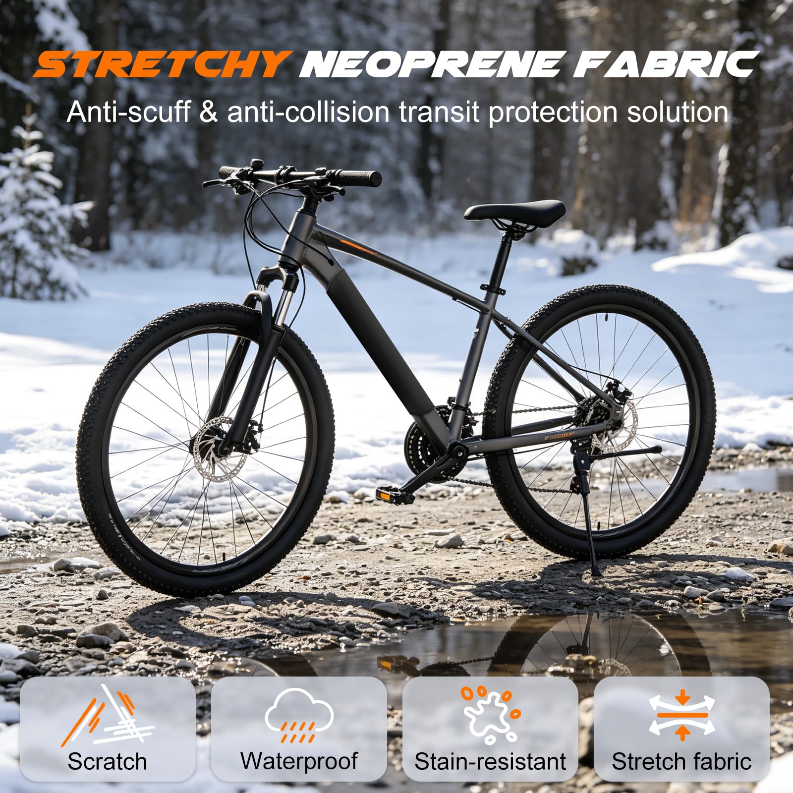 Ebike Transportschutz Set 3 Teilig für Engine, Battery and Handlebars, E-Bike Schutz Für Transport Set-Protects Against Rain, Splash & Dirt-Geeignet für Die Meisten Elektrofahrräder