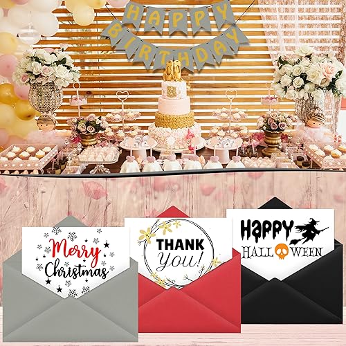 Miniatura 4 de 24 hojas de papel de cartulina gris de 8.5 x 11 pulgadas para tarjetas de bricolaje, invitaciones, álbumes de recortes y otras manualidades (92