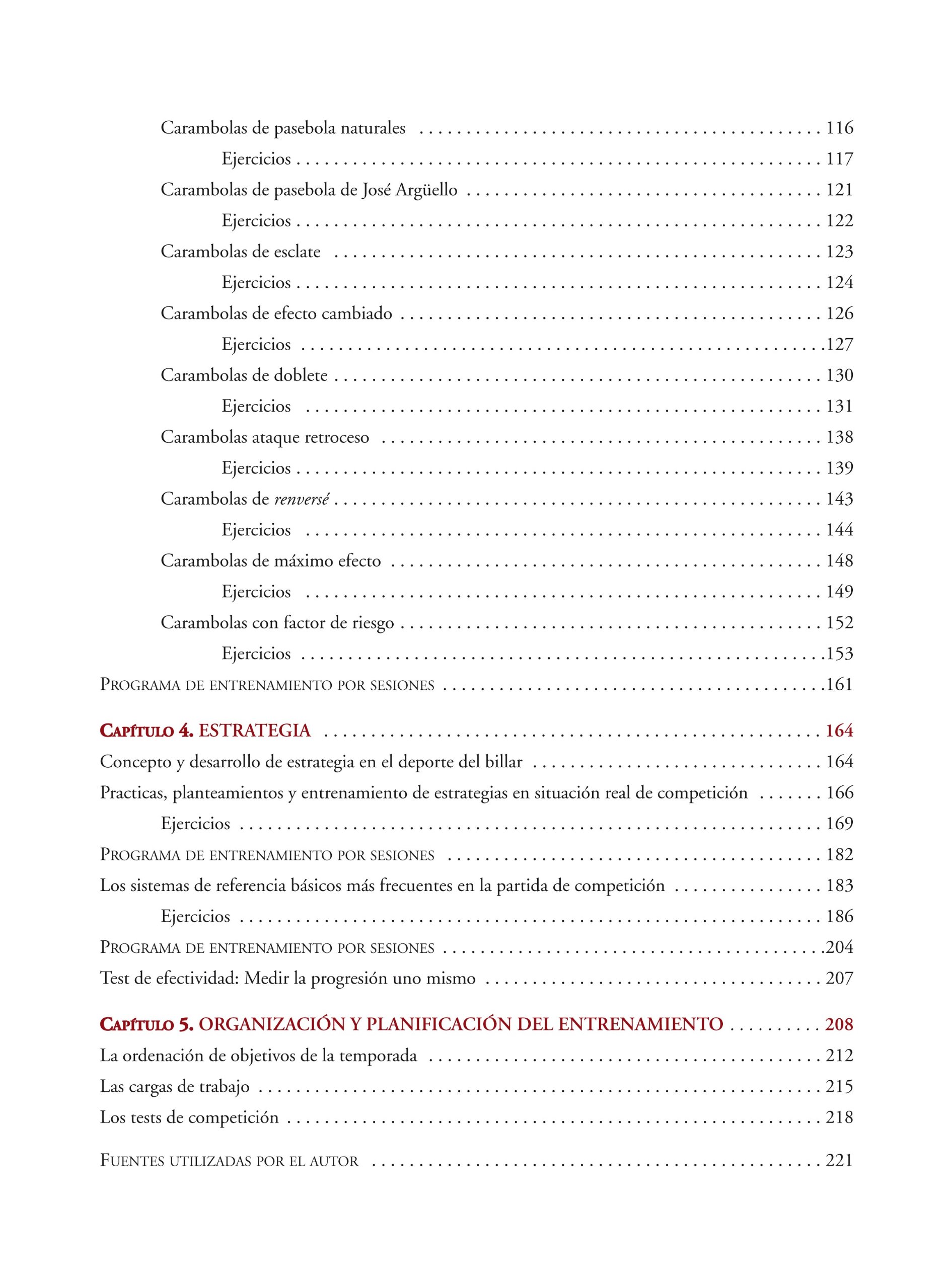 Billar A Tres Bandas. Programas De Entrenamiento (DEPORTES)