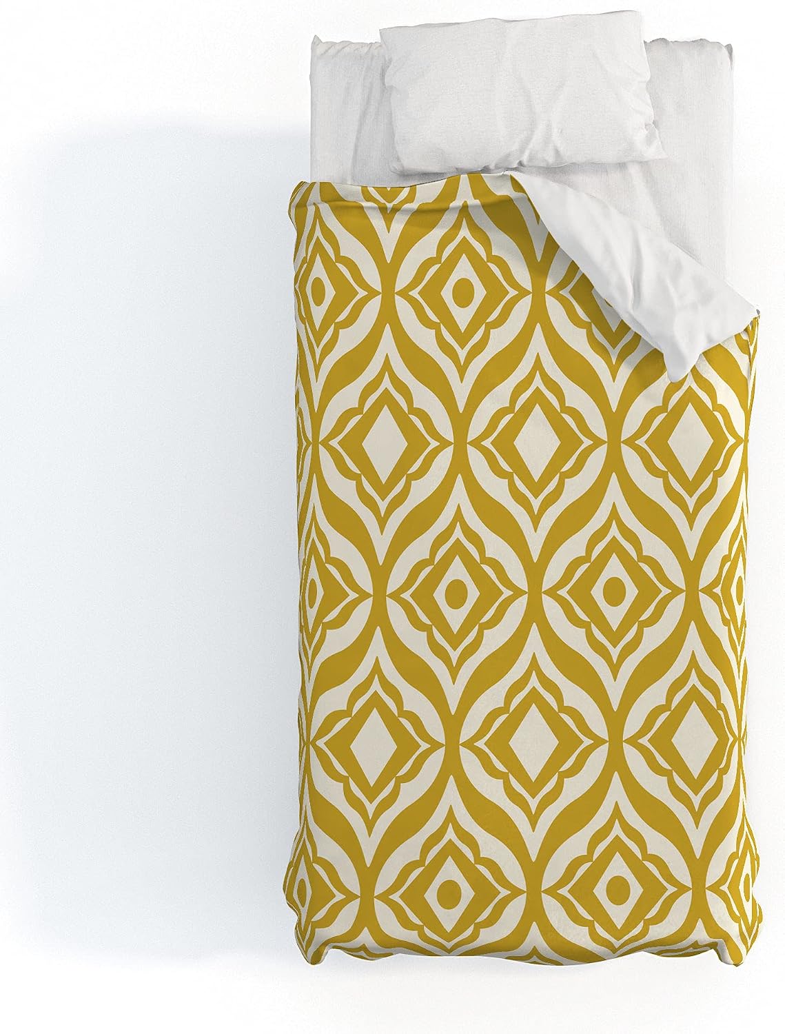 Deny Designs Cotton Duvet, Heather Dutton Trevino Yellow, Queen