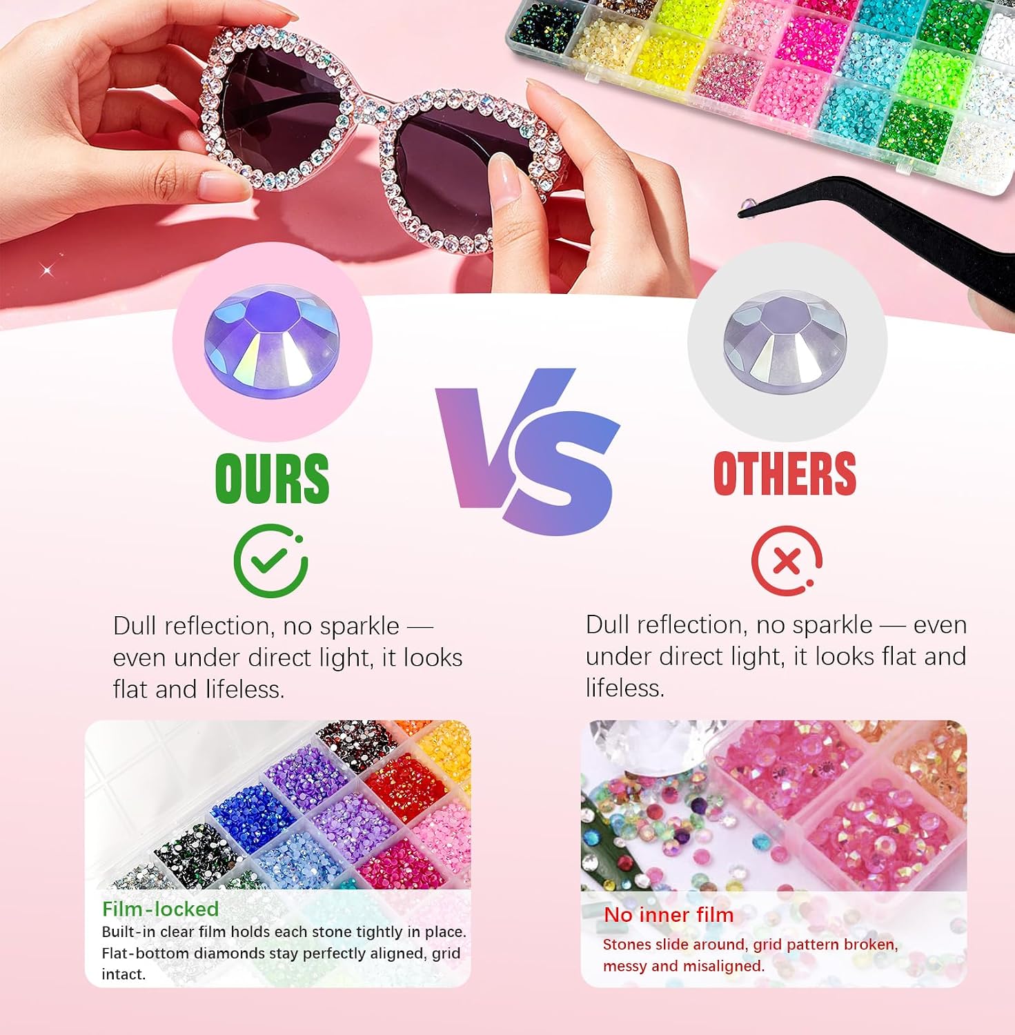 32000Pcs 40 Colors Resin Jelly Rhinestones for Bedazzling, 3mm Multicolor Flatback Diamond Gems for Crafting, Bedazzler Kit with Tools for Nail Art DIY Crafts Clothing Shoes Book Makeup image 4