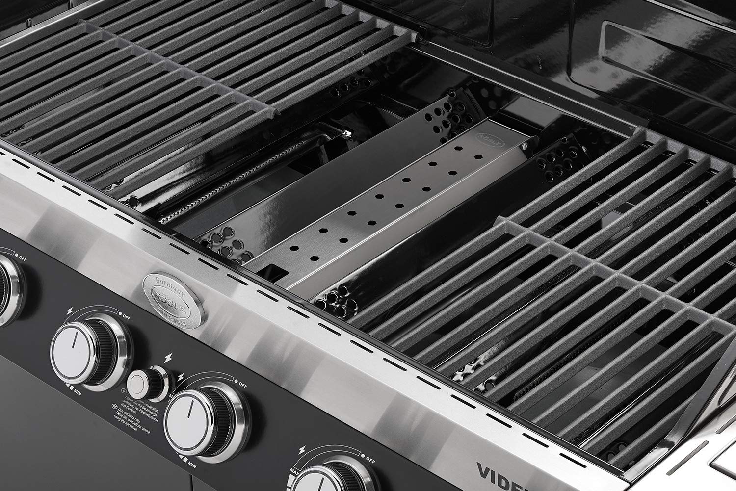 RÖSLE Räucherbox VIDERO Edelstahl, Hochwertige Smokerbox für Raucharoma im Gasgrill, Edelstahl 18/10