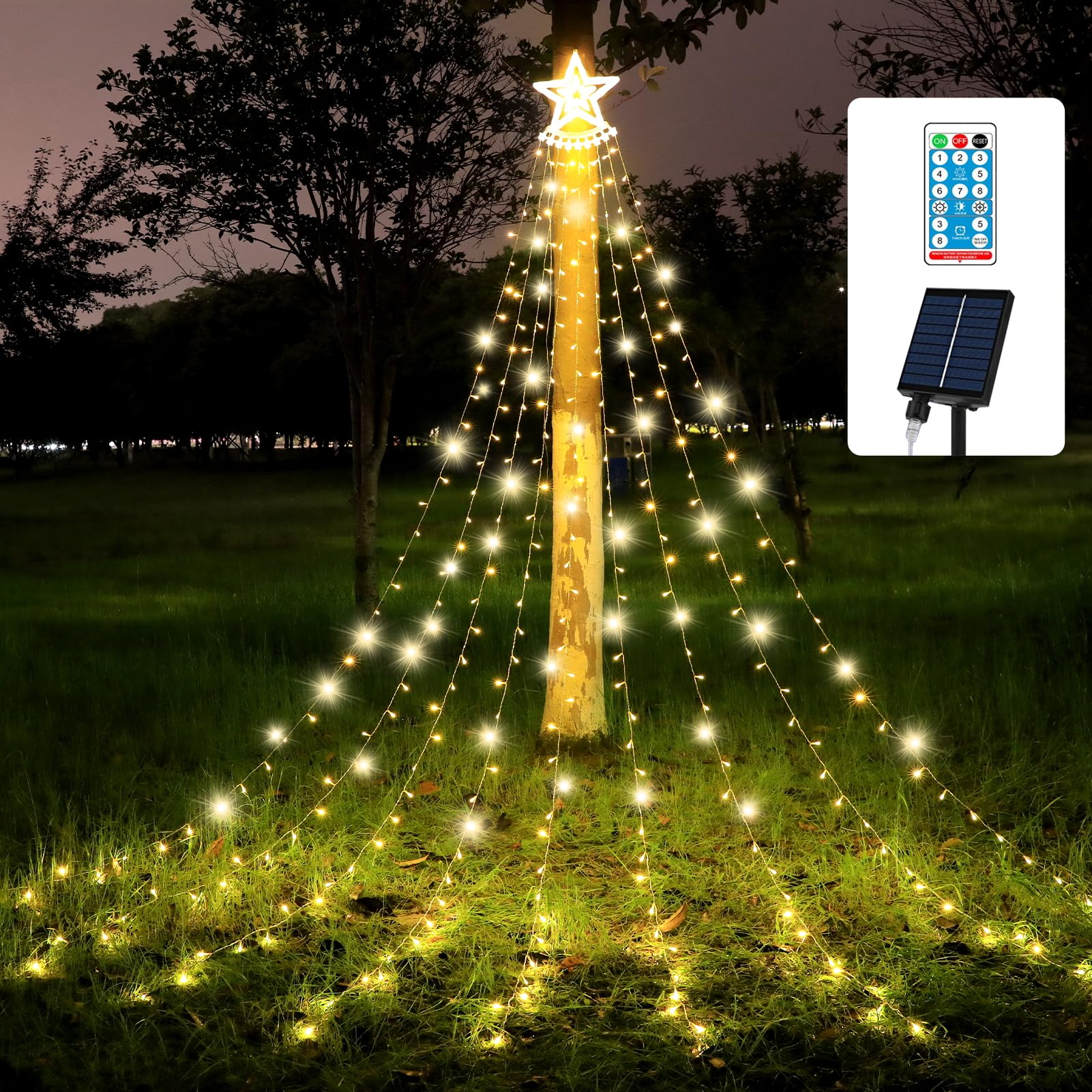 クリスマス屋外ledストリングライト Amazon.co.jp: カラフルソーラーストリングライト、屋外