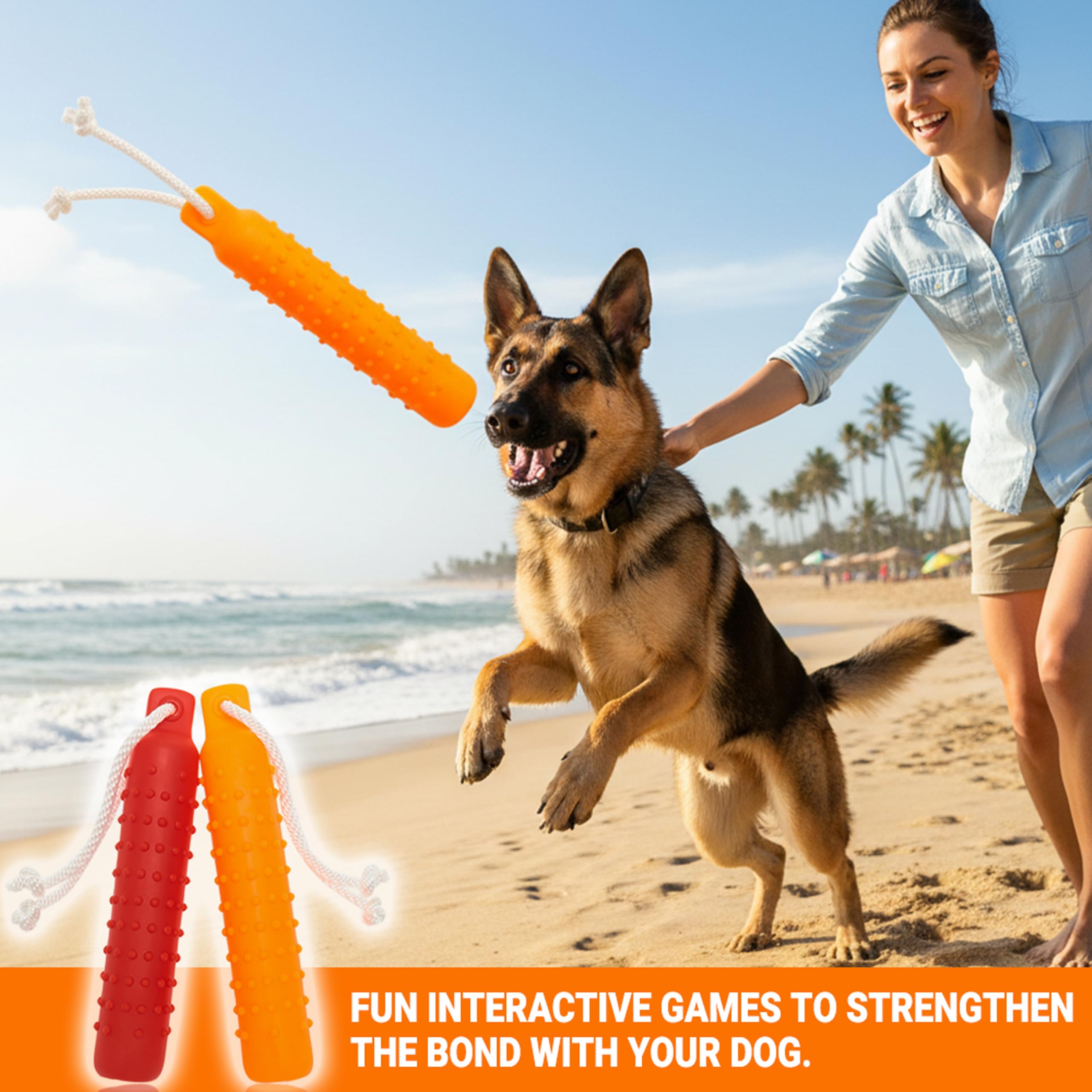 Wasserspielzeug für Hunde, 2 Stück, schwimmende Stoßstange, Apportierspielzeug, Schnuller