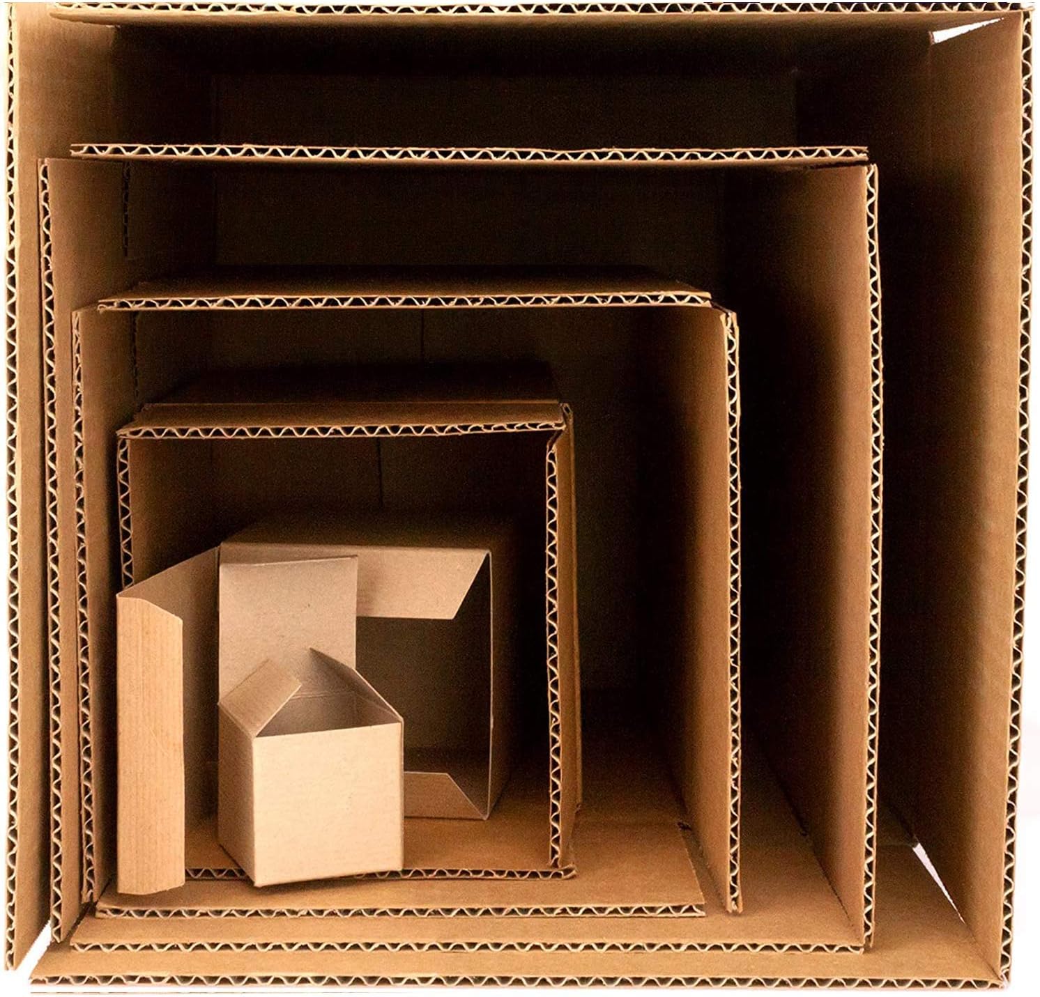 Give the Gift of Frustration: Boxes in a Box Prank. Includes 3 Sets of 6 Nesting Cartons (2-12 Inch). Funny Practical or Novelty Joke. Great Christmas Gag, Birthday Present or Stocking Stuffer for Him