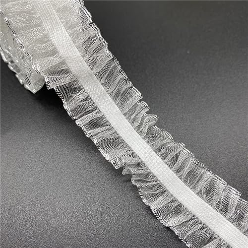 Miniatura 5 de Cinta de encaje elástico de 15 yardas, 0.98 pulgadas, banda elástica de elastano para coser encaje, banda de cintura, accesorio de ropa