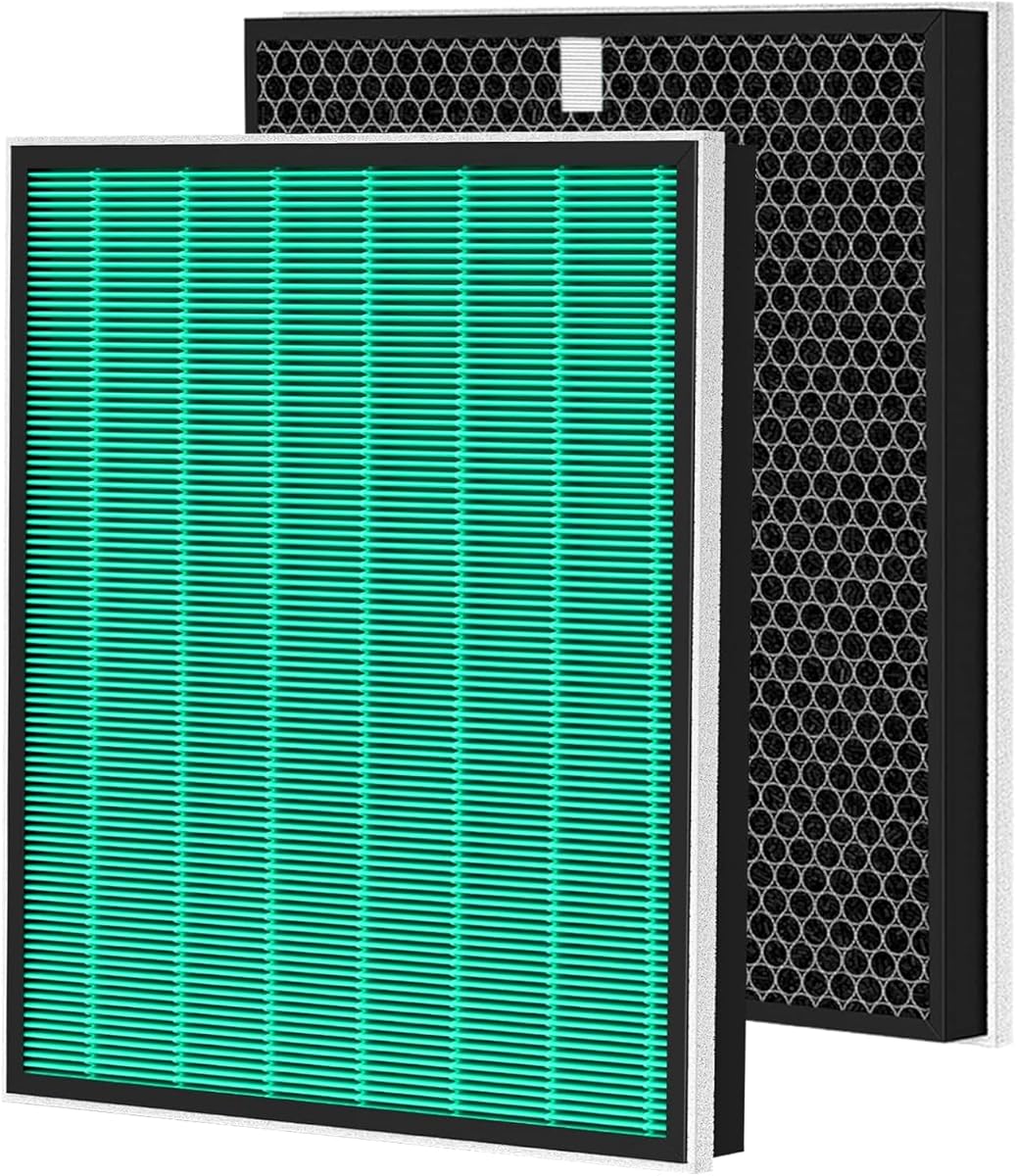 2 Set 250/250S Replacement Filter Compatible with Coway AIRMEGA Max2 250 250S, Max 2 Green Filter and Activated Carbon Filter Set, AP-1720-FP